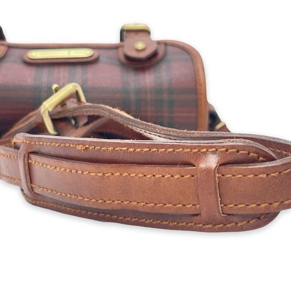 *RARE* Polo Ralph Lauren Red Tartan Mini Crossbody Messenger Bag! - Picture 10 of 17